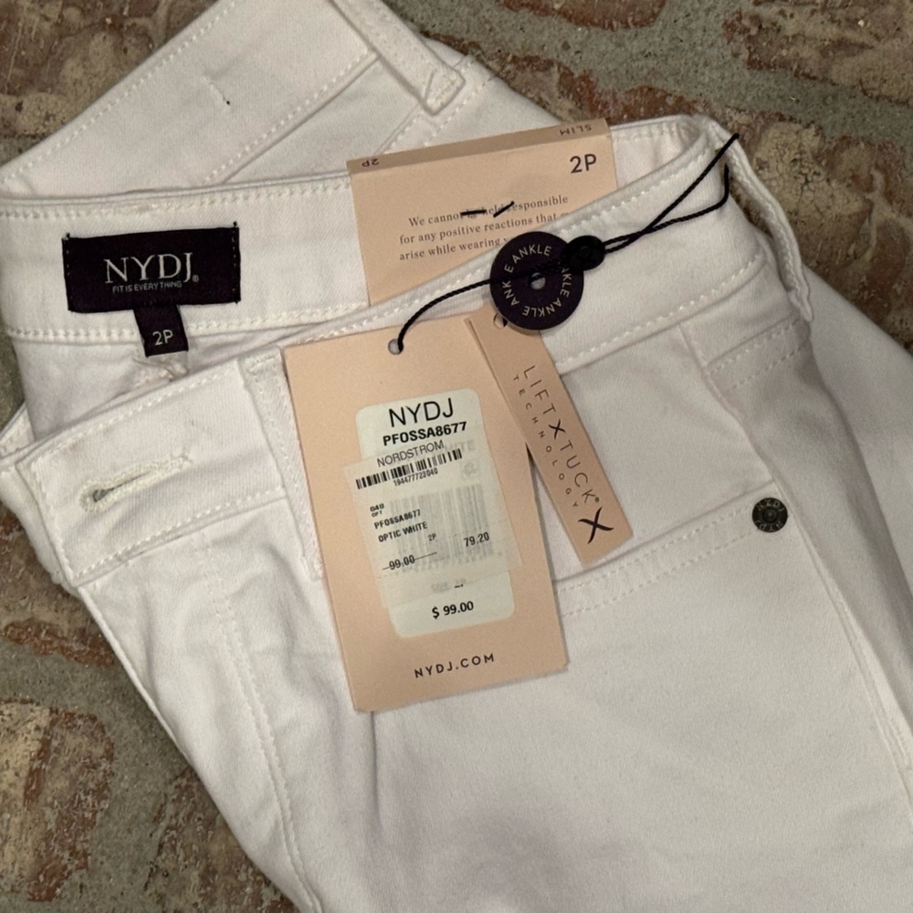 NYDJ White Ankle & Cropped Jeans